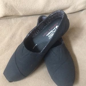 COPY - Bobs from Skechers black canvas flats size…